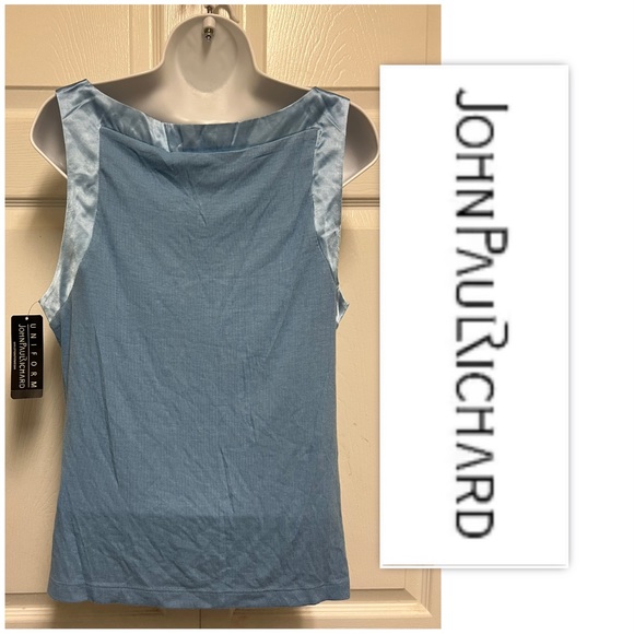 Uniform By John Paul Richard Blue Ribbed Tank - Picture 2 of 9